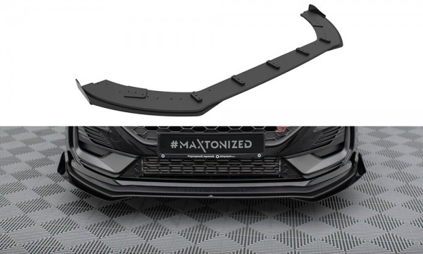 Street Pro Front Ansatz für +Flaps für + Flaps Ford Fiesta ST Mk8 Facelift schwarz Hochglanz