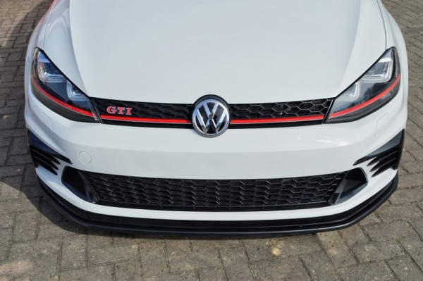 Cup Frontspoilerlippe aus ABS hochglanz schwarz VW Golf 7 GTI Clubsport ab Bj.: 02/2016-