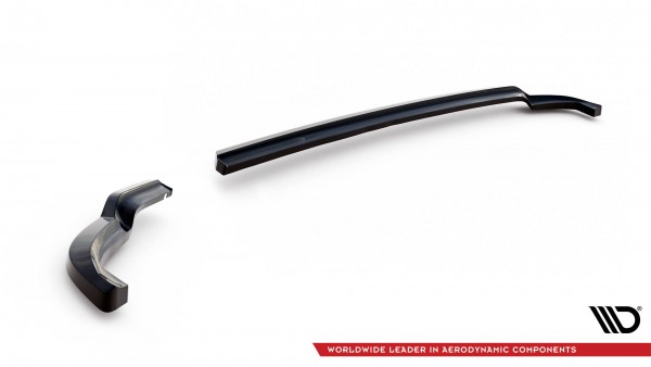 Heck Ansatz Flaps Diffusor für Toyota Yaris T-Sport Mk1 Facelift schwarz Hochglanz