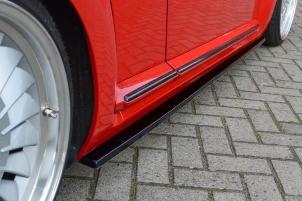 Cup Seitenschwellersatz aus ABS, alle Ausführungen passend hochglanz schwarz VW Beetle, 5C, Typ 16 A