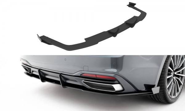 Street Pro Heckschürze +Flaps für Audi A5 F5 Facelift schwarz Hochglanz