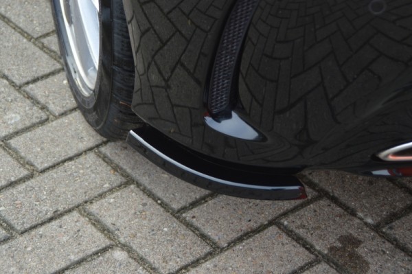 Heckansatz, Seitenteile 2 tlg. Aus ABS hochglanz schwarz Mercedes Benz A-Klasse AMG-Line, W176 MOPF