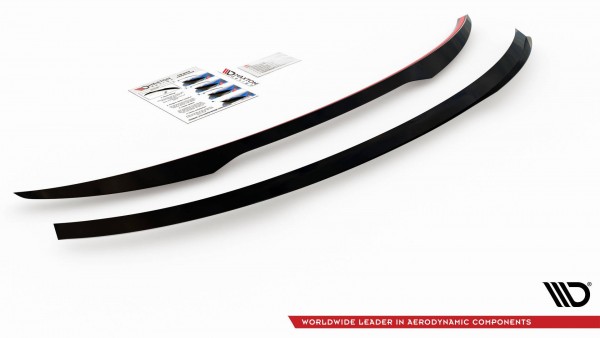 Spoiler CAP für Audi RSQ3 / Q3 S-Line Sportback F3 schwarz Hochglanz