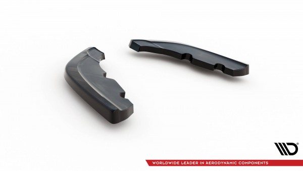 Heck Ansatz Flaps Diffusor V.7 für BMW 1er M-Paket / M135i F40 schwarz Hochglanz