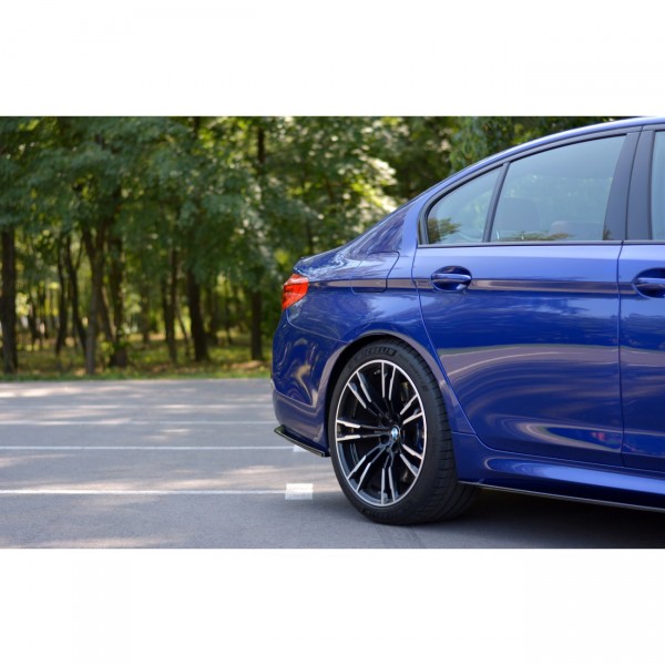 Heck Ansatz Flaps Diffusor für BMW M5 F90 schwarz Hochglanz