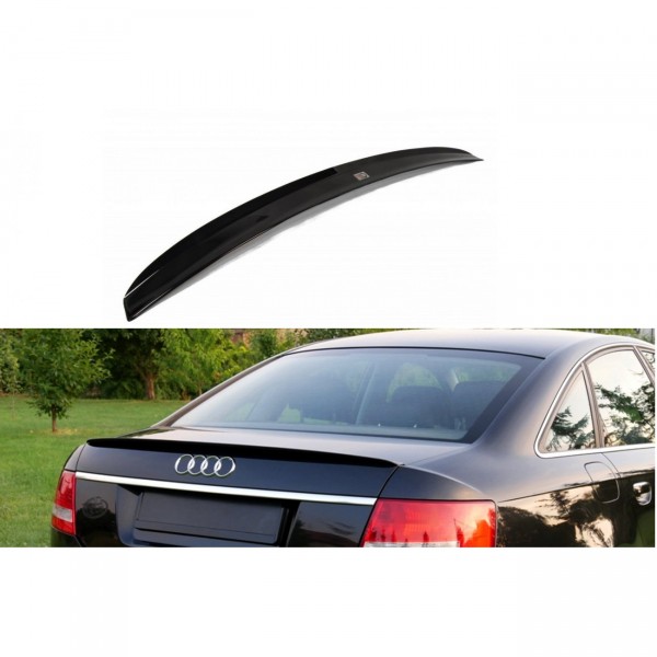 Spoiler CAP für Audi A6 S-line C6 Limousine schwarz Hochglanz