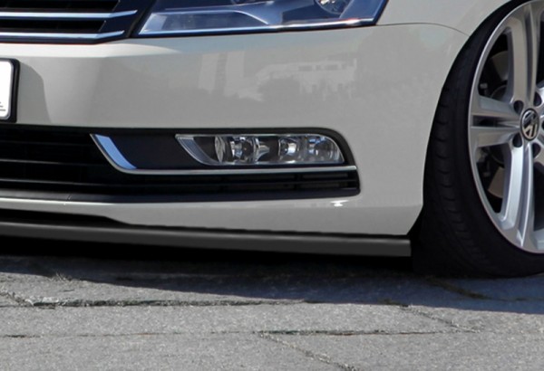 Cup Frontspoilerlippe aus ABS hochglanz schwarz VW Passat 3C, B7 ab Bj.: 2010- Limousine + Variant