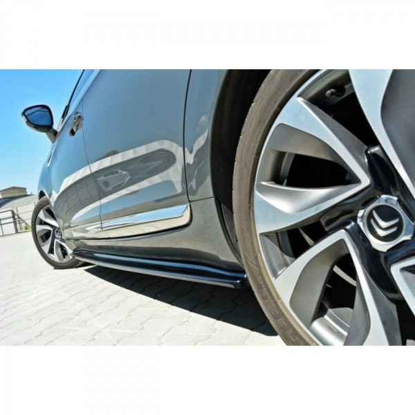 Seitenschweller Ansatz für CITROEN DS5 schwarz Hochglanz