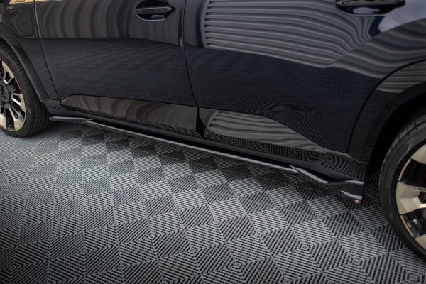 Seitenschweller Ansatz für BMW XM G09 schwarz Hochglanz