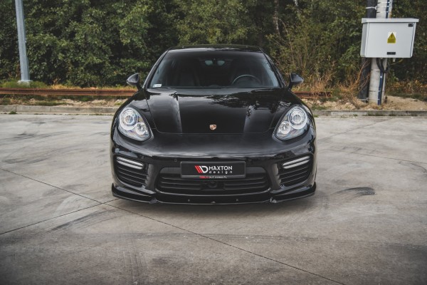 Front Ansatz V.1 für Porsche Panamera Turbo 970 Facelift schwarz Hochglanz