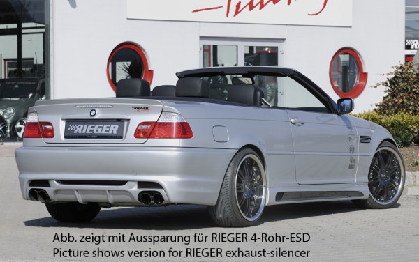 Rieger Heckeinsatz BMW 3er E46 Lim.