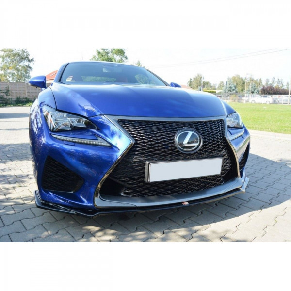 Front Ansatz V.1 für Lexus RC F schwarz Hochglanz