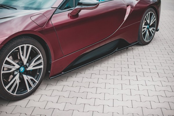 Seitenschweller Ansatz für BMW i8 schwarz Hochglanz
