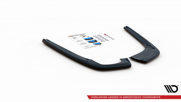 Heck Ansatz Flaps Diffusor für Seat Leon FR ST Mk4 schwarz Hochglanz