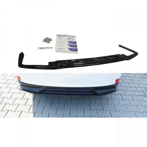 Mittlerer Diffusor Heck Ansatz für Lexus IS Mk3 H schwarz Hochglanz