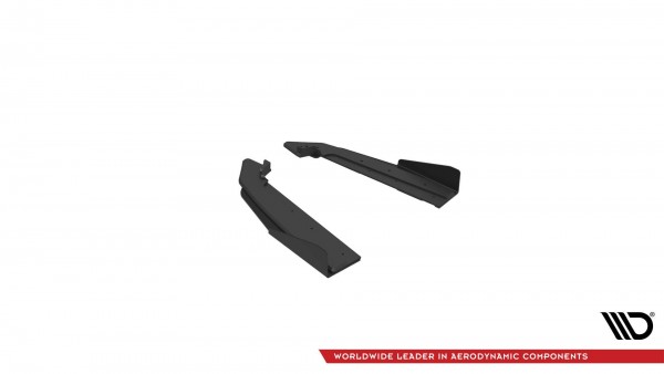 Street Pro Heck Ansatz Flaps Diffusor V.1 +Flaps für Ford Mustang GT Mk6 Facelift schwarz Hochglanz