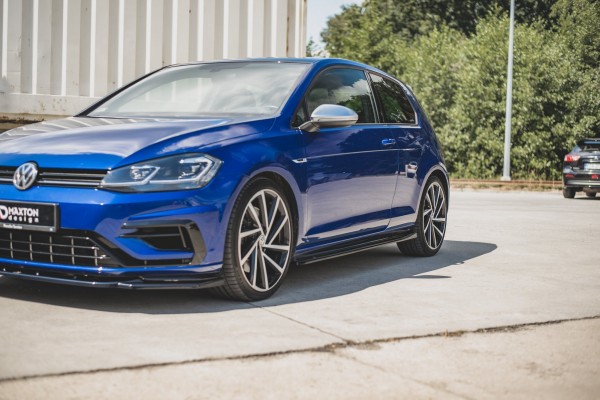 Seitenschweller Ansatz für V.4 VW Golf 7 R / R-Line Facelift Carbon Look