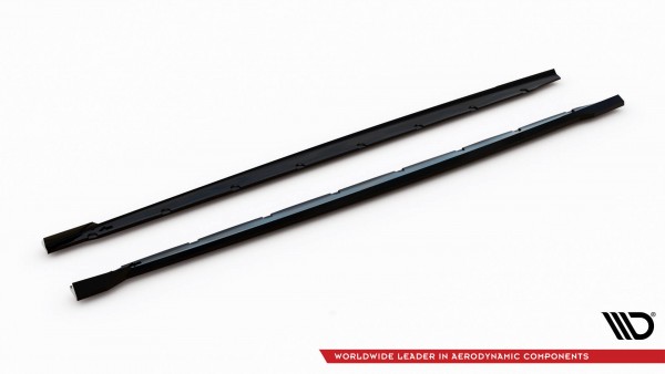 Seitenschweller Ansatz für V.3 für BMW 1er M-Paket F70 schwarz Hochglanz