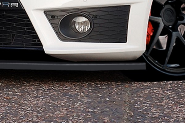 Cup Frontspoilerlippe aus ABS hochglanz schwarz Seat Leon, 1P, Cupra R Bj.: 2009-2012