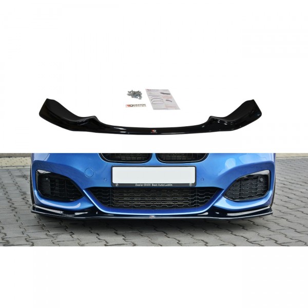 Front Ansatz V.3 für BMW 1er F20/F21 M-Power schwarz Hochglanz
