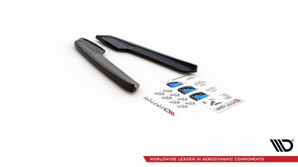 Heck Ansatz Flaps Diffusor V.1 für Audi RS6 C8 / RS7 C8 schwarz Hochglanz