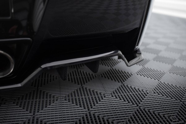 Mittlerer Diffusor Heck Ansatz DTM Look für Chevrolet Corvette C7 schwarz Hochglanz