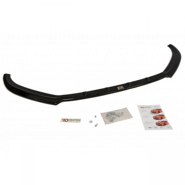 Front Ansatz für Audi A1 8X schwarz Hochglanz