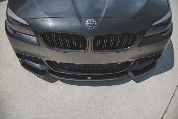 Front Ansatz V.3 für BMW 5er F10/F11 M-Paket schwarz Hochglanz