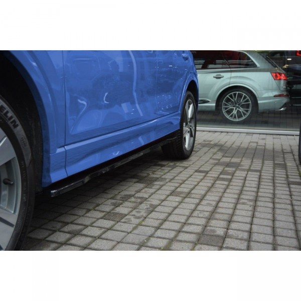 Seitenschweller Ansatz für Audi Q2 Mk.1 schwarz Hochglanz