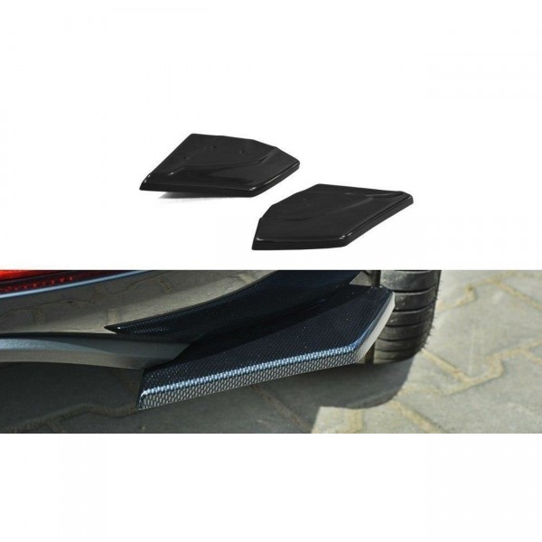 Heck Ansatz Flaps Diffusor für SEAT LEON III CUPRA / FR schwarz Hochglanz