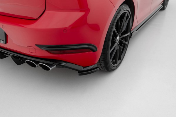Heck Ansatz Flaps Diffusor für Volkswagen Golf Hatchback R / R-Line Mk7 Facelift