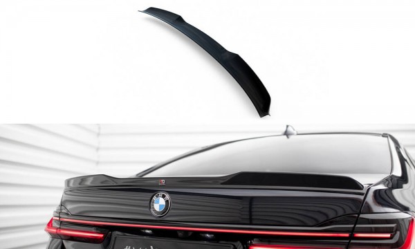 Spoiler CAP für 3D BMW 7 G11 schwarz Hochglanz