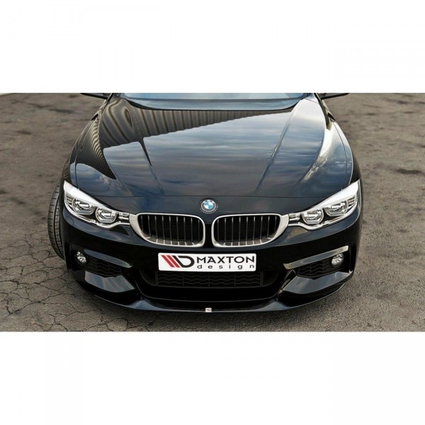 Front Ansatz V.2 für BMW 4er Coupe / Gran Coupe / Cabrio M-Paket F32 / F36 / F33 schwarz Hochglanz