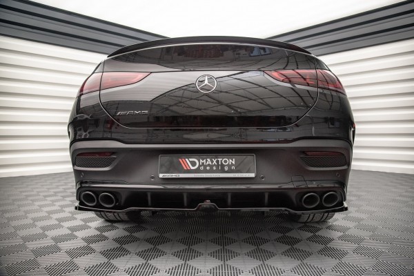 Mittlerer Diffusor Heck Ansatz DTM Look für Mercedes-AMG GLE Coupe C167 schwarz Hochglanz