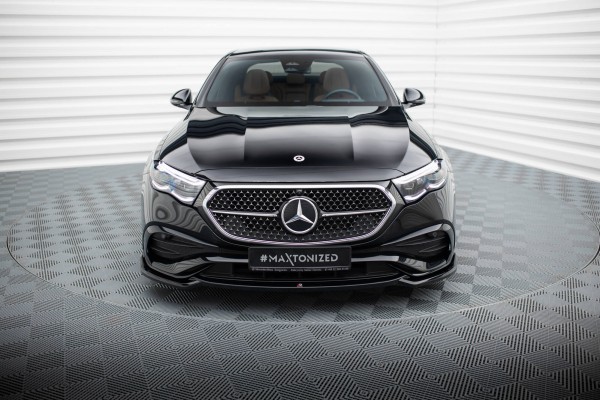 Front Ansatz V.1 für Mercedes-Benz E AMG-Line W214 schwarz Hochglanz
