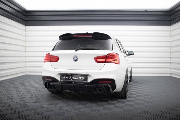 Diffusor Heck Ansatz V.3 für BMW 1er M-Paket / M140i F20 Facelift (Version mit Doppelauspuff auf bei