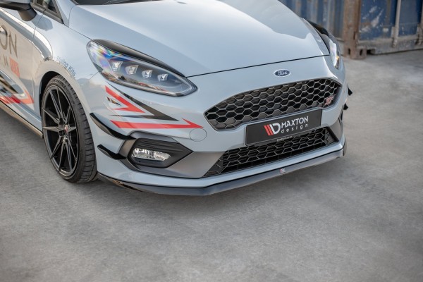 Front Ansatz V.6 für Ford Fiesta Mk8 ST / ST-Line schwarz Hochglanz