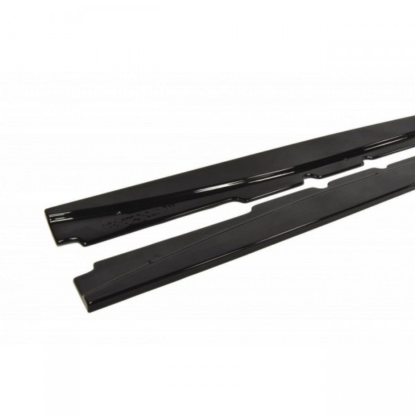 Seitenschweller Ansatz für MERCEDES CLS C219 schwarz Hochglanz