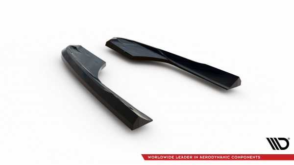 Heck Ansatz Flaps Diffusor V.2 für Audi RS3 Limousine 8V Facelift schwarz Hochglanz