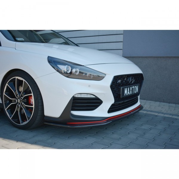 Front Splitter V.2 Hyundai I30 N Mk3 Hatchback / Fastback schwarz Hochglanz