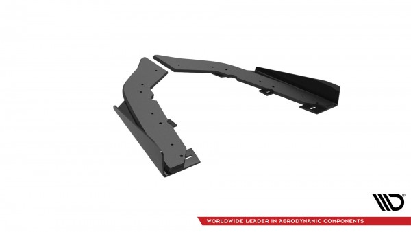 Street Pro Heck Ansatz Flaps Diffusor +Flaps für BMW 4er35i Coupe M-Paket F32 schwarz Hochglanz