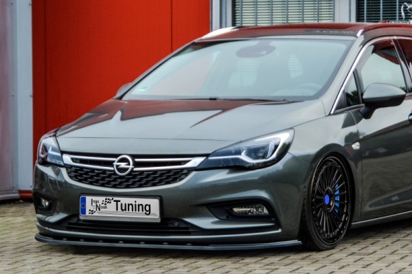 Cup Frontspoilerlippe aus ABS hochglanz schwarz Opel Astra K, Sports Tourer Bj.: 2015-2019 passend f