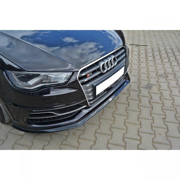 Front Ansatz für Audi S3 / A3 S-Line 8v Hatchback / Sportback schwarz Hochglanz