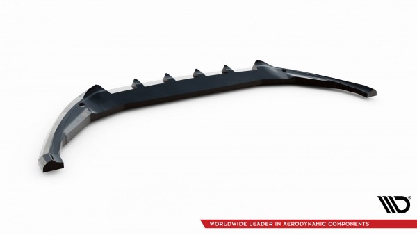 Front Ansatz für Ford Transit Courier Mk1 schwarz Hochglanz