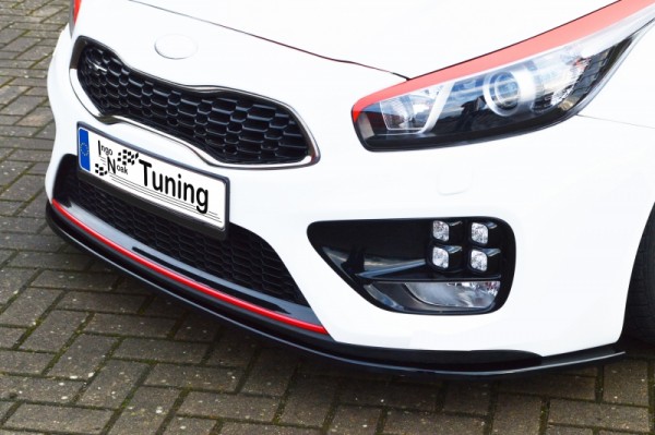 CUP Frontspoilerlippe aus ABS hochglanz schwarz Kia Ceed GT, Pro Ceed GT Bj.:2013-2018 Für alle Ausf