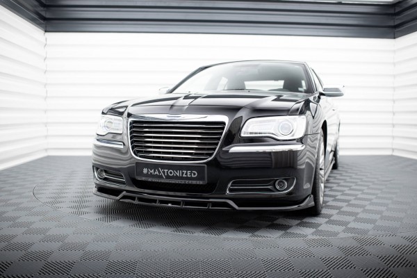 Front Ansatz für Chrysler 300 Mk2 schwarz Hochglanz