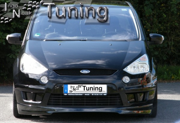 Frontspoiler aus ABS nur passend Bj.: 2006-2010 hochglanz schwarz Ford S-Max Bj.:2006-2010 Für alle