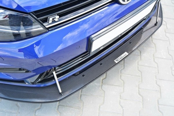 Racing Front Ansatz passend Carbon Look für VW GOLF 7 R Facelift - HYBRID