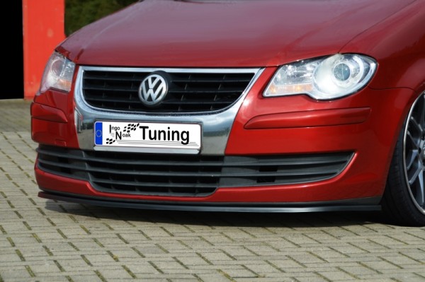 Cup Frontspoilerlippe aus ABS hochglanz schwarz VW Touran Facelift, 1T, GP Bj.: 2006-2010 Für alle A
