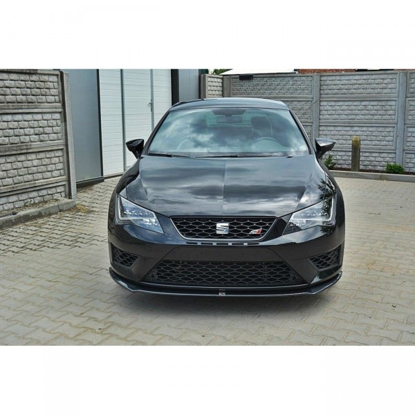 Front Ansatz für SEAT LEON III CUPRA / FR schwarz Hochglanz